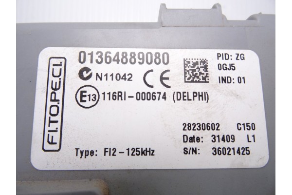 Caja reles / fusibles, Peugeot Bipper Básico 2010, 01364889080