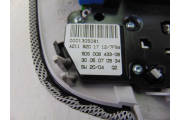 A2118201712 LUZ INTERIOR MERCEDES-BENZ CLASE E (BM 211) BERLINA E 320 CDI (211.022) 2007 A2118201712 203372 MERCEDES-BENZ - 3