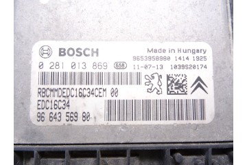 Centralita motor uce, Citroen Jumpy HDi 90 27 L1H1 Furg. acristaldo 2011, 9664356980