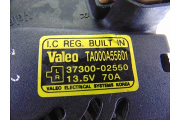 37300-02550 ALTERNADOR HYUNDAI ATOS PRIME (MX) GLS (2003) 2004 37300-02550 206125 HYUNDAI - 3