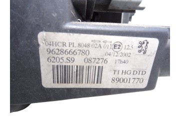 Faro derecho, Peugeot 206 Xs 2005, 9628666780