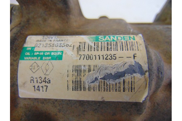 7700111235  COMPRESOR AIRE ACONDICIONADO RENAULT KANGOO I (F/KC0) Extreme 4X4 2006 7700111235 206416 RENAULT - 1