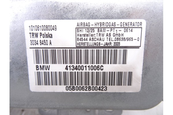 Airbag lateral trasero derecho, Bmw Serie X3 (E83) 3.0d 2005, 30348450A