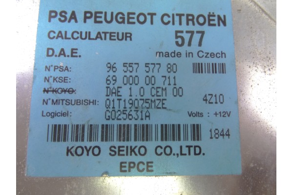 Centralita direccion, Citroen C3 1.1 SX Plus 2005, 9655757780