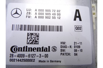 Camara vision frontal, Mercedes-benz Clase Cla (Bm 117) Cla 200 Cdi (117.301) 2014, A0009057202