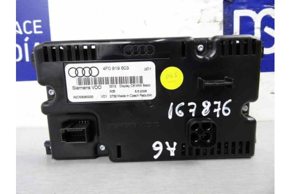 4F0919603 PANTALLA MULTIFUNCION AUDI A6 AVANT (4F5)