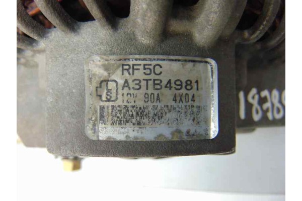 Alternador, Mazda 6 Berlina (Gg) 2.0 CRTD 120 Active (5-ptas.) 2004, A3TB4981