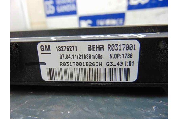 Resistencia calefaccion, Opel Astra J Sports Tourer Sport 2011, 13276271