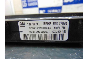 Resistencia calefaccion, Opel Astra J Sports Tourer Sport 2011, 13276271