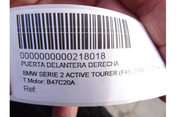 Puerta delantera derecha, Bmw Serie 2 Gran Tourer (F46) 218d 2015