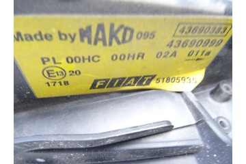 Faro izquierdo, Fiat I Doblò Cargo 1.3 JTD SX Furgón 2009, 51805935