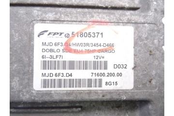 Centralita motor uce, Fiat I Doblò Cargo 1.3 JTD SX Furgón 2009, 51805371