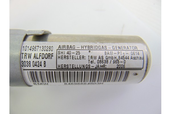 30380424B AIRBAG CORTINA DELANTERO IZQUIERDO BMW SERIE 3 BERLINA (E90) 318d 2006 30380424B 205246 BMW - 3