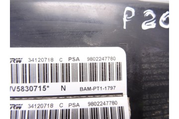 Airbag lateral izquierdo, Peugeot 208 Style 2014, 9802247780