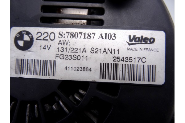 Alternador, Bmw Serie 7 (F01/F02) 740d xDrive 2011, 7807187