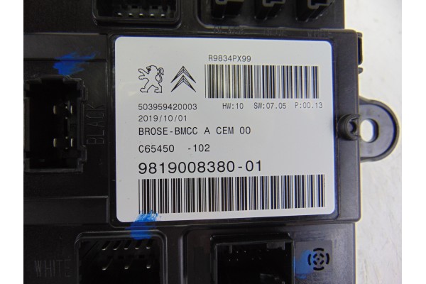 Módulo electrónico, Peugeot 508 GT Line 2018, 9819008380