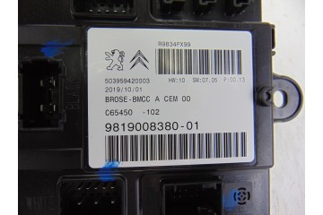 Módulo electrónico, Peugeot 508 GT Line 2018, 9819008380