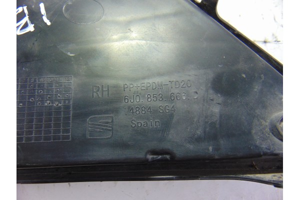 Rejilla paragolpes derecha, Seat Ibiza Berlina (6J5) Reference 2015, 6J0853666D