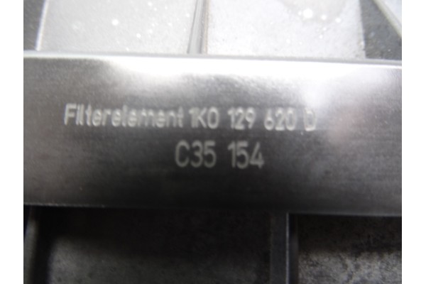 Filtro aire, Audi A3 Sportback (8PA) 2.0 TDI Ambiente 2004, 1K0129620D