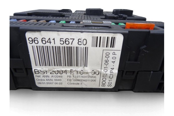 Caja reles / fusibles, Citroen C2 Collection 2007, 9664156780
