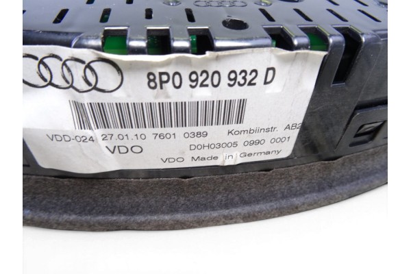 Cuadro instrumentos, Audi A3 Sportback (8PA) 1.4 TFSI Ambiente 2010, 8P0920932D
