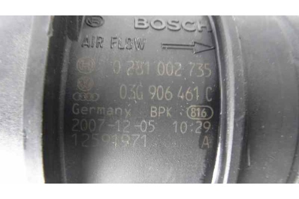 Caudalimetro, Audi A4 Berlina (8K2) Básico 2007, 03G906461C