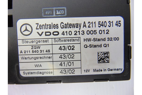 Módulo electrónico, Mercedes-benz Clase e (Bm 211) Berlina E 320 (211.065) 2002, A2115403145