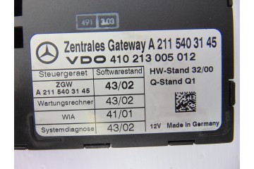 Módulo electrónico, Mercedes-benz Clase e (Bm 211) Berlina E 320 (211.065) 2002, A2115403145