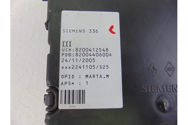 Caja reles / fusibles, Renault Megane Ii Berlina 5P Authentique 2005, 8200412548