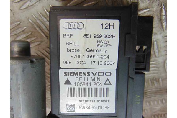  ELEVALUNAS DELANTERO DERECHO AUDI A4 AVANT (8E) 2.7 TDI (DPF) 2008 152479 AUDI - 8