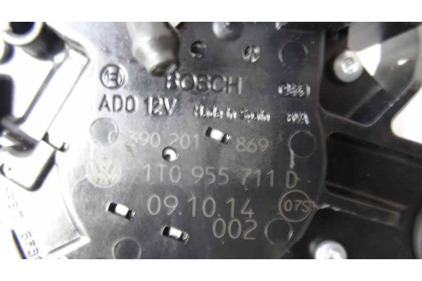 Motor limpia trasero, Volkswagen Caddy (2K)(02.2004) Life 2009, 1T0955711D