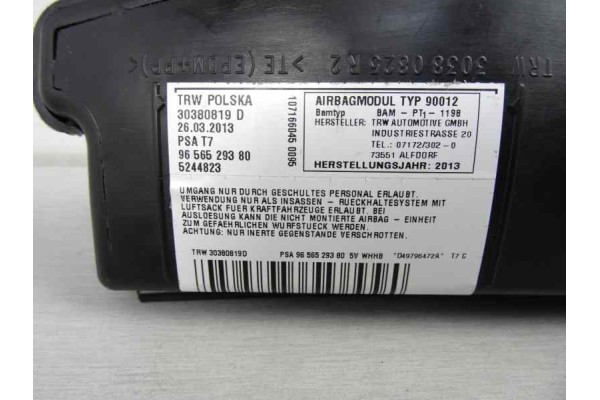 Airbag lateral derecho, Peugeot 308 Sw Envy 2013, 9656529380