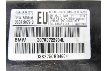 Airbag lateral delantero izquierdo, Bmw Serie 3 Berlina (E46) 320d, 34703722904L