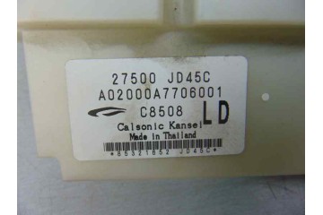 Mando climatizador, Nissan Qashqai (J10) Acenta 2008, 27500JD45C