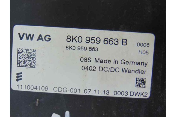Módulo electrónico, Audi A4 Berlina (8K2) Básico 2008, 8K0959663B