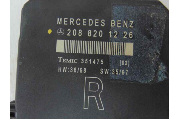 Centralita cierre, Mercedes-benz Clk (Bm 208) Coupe 230 Compressor (208.347) 1999, 2088201226