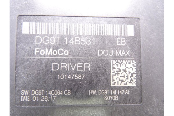 Módulo electrónico, Ford S-max (Cdr) Trend 2017, DG9T14B531EB