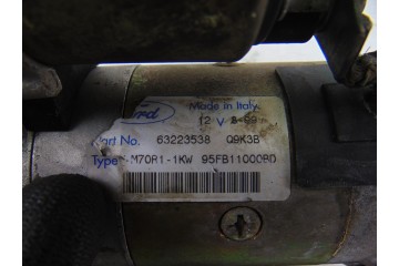 Motor arranque, Ford Ka (Ccq) Ka 1 1999, 95FB11000BD