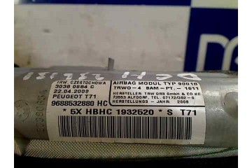 Airbag cortina delantero derecho, Peugeot 308 Sw Confort 2009