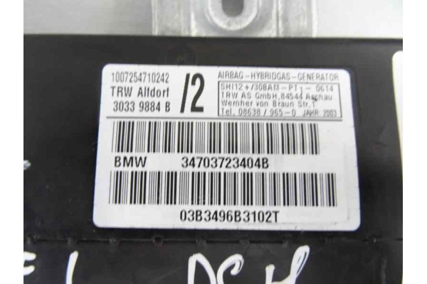 Airbag lateral derecho, Bmw Serie X5 (E53) 3.0d 2004, 34703723404B