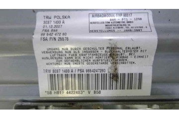 Airbag delantero derecho, Citroen Grand C4 Picasso Exclusive 2008, 9654247280