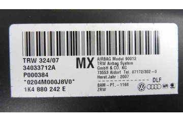Airbag lateral derecho, Volkswagen Golf V Variant (1K5) Advance 2007, 1K4880242E