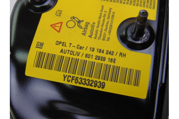 13184242 AIRBAG LATERAL DERECHO OPEL ASTRA H TWIN TOP