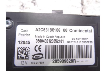 Conmutador de arranque, Renault Megane Iii Coupe Dynamique 2012, 285909828R