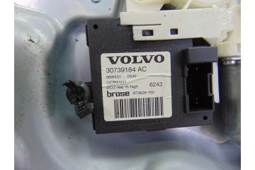 Elevalunas trasero derecho, Volvo S40 Berlina 1.6 D Kinetic 2006, 30739184AC