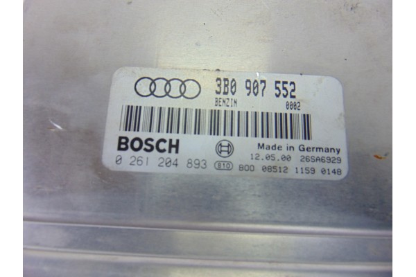 3B0907552  CENTRALITA MOTOR UCE AUDI A4 BERLINA (B5) 2.4 2000 3B0907552 205406 AUDI - 3