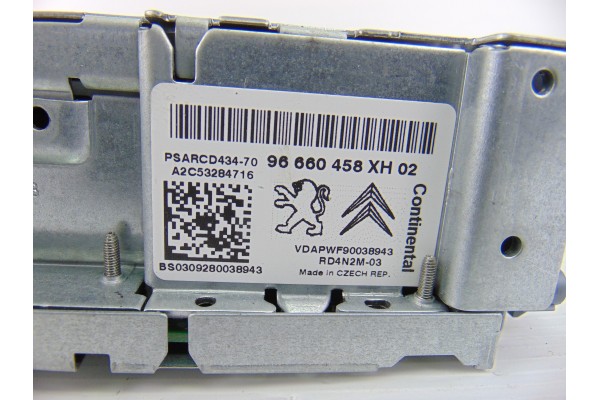 Sistema audio / radio cd, Peugeot 308 Premium 2009, 96660458XH