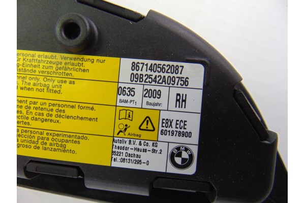 Airbag lateral derecho, Bmw Serie 1 Berlina (E81/E87) 116d 2009, 601978900