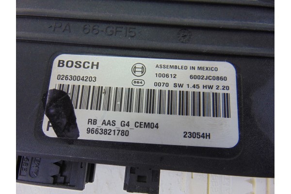 Módulo electrónico, Citroen C4 Picasso Exclusive 2010, 9663821780