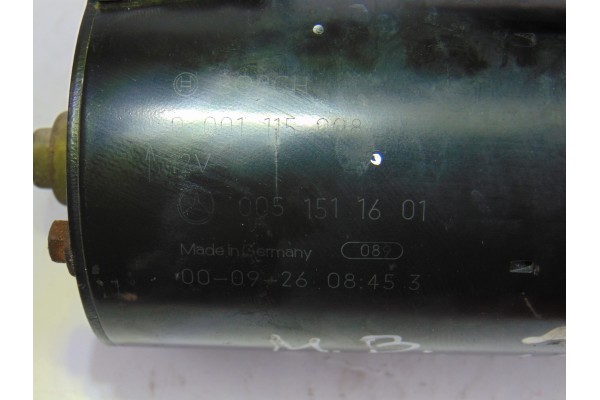Motor arranque, Mercedes-benz Clase a (Bm 168) 170 Cdi (168.008) 2000, 0051511601
